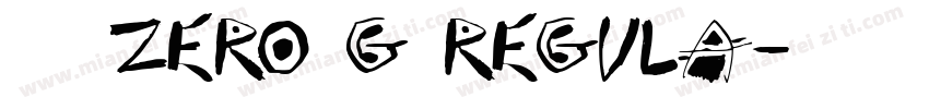 字体名称Zero G Regula字体转换